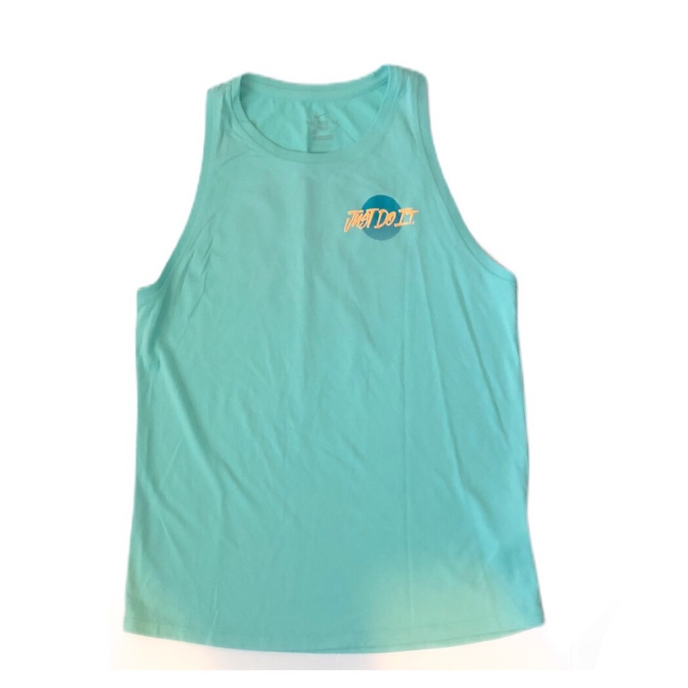 Nike turquoise tank top women’s Dri-Fit small